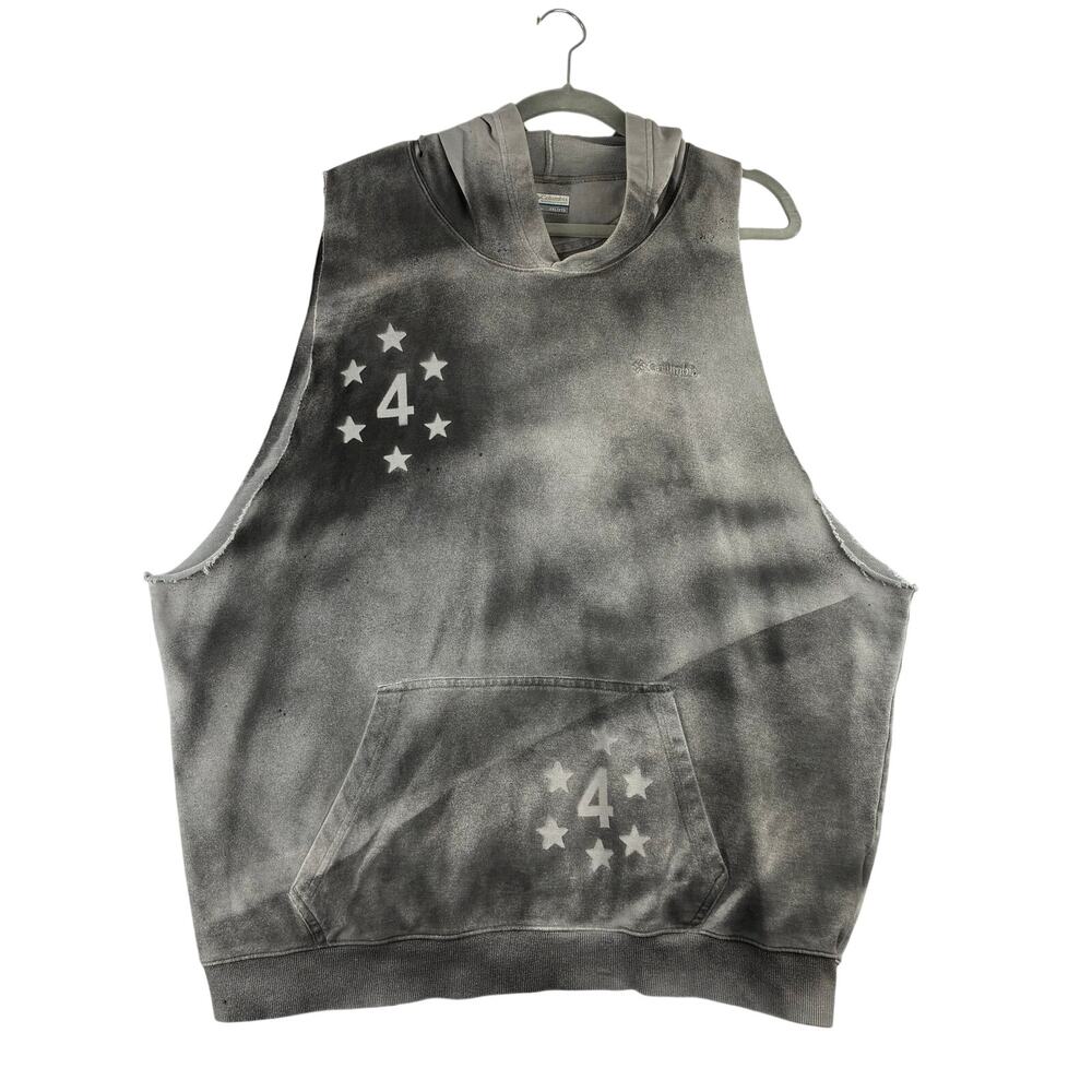 Columbia Custom Sleeveless Hoodie Painted Stars Men’s 2XL Gym Workout Active